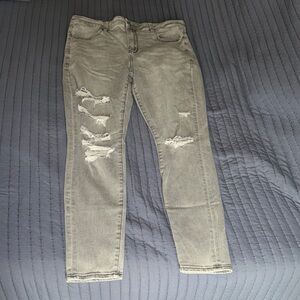 American Eagle Outfitters Gray High Rise Jeans
